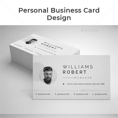 Personal Business Card Templates And Designs Graphicriver