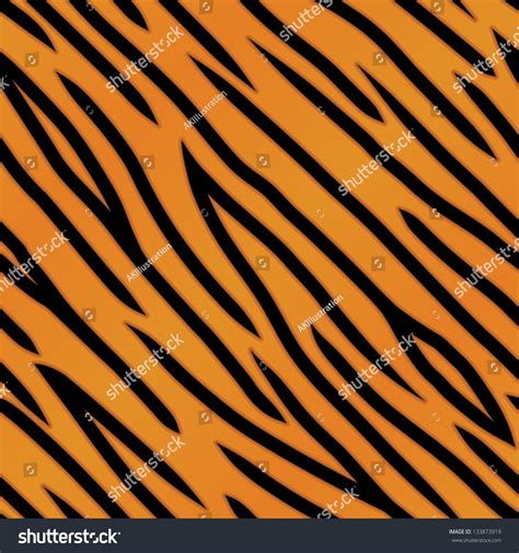 Orange Black Tiger Striped Background Seamlessly Stock Vector Royalty