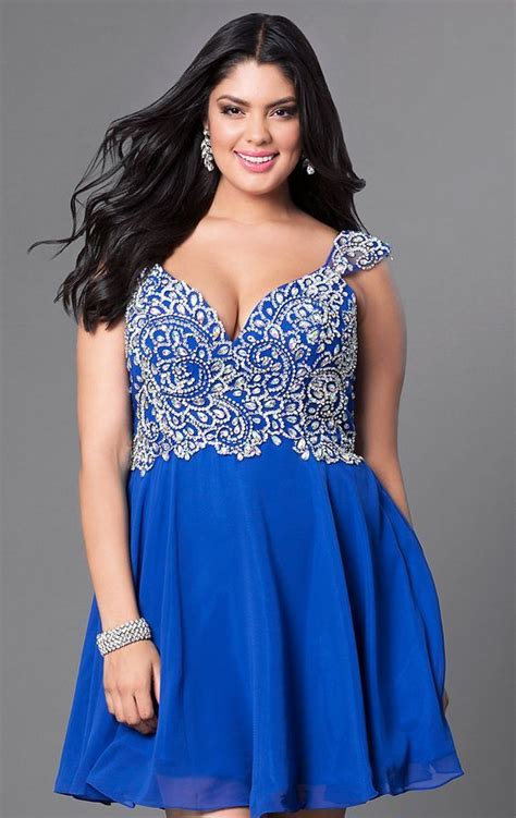 Royal Blue Plus Size Formal Dresses Attire Plus Size