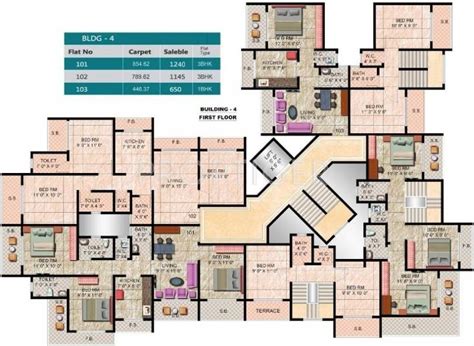 1 2 3 Bhk Cluster Plan Image Panvelkar Group Classic For Sale At