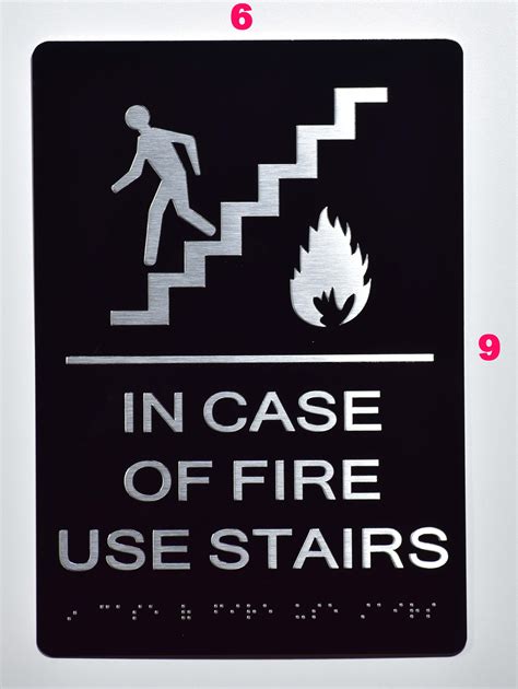N Case Of Fire Use Stairs Do Not Use Elevator The Sensation Line Dob