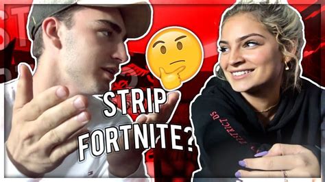 Forcing My Friend To Play Strip Fortnite Youtube