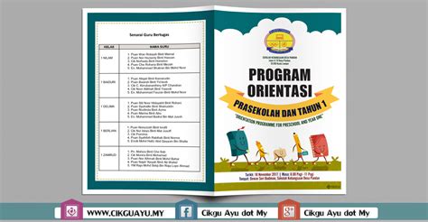 Full details of border buku program for digital design and education. Buku Program Orientasi Prasekolah dan Tahun 1 - Cikgu Ayu ...