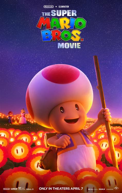 ‘the Super Mario Bros Movie Character Posters Show Vibrant Mushroom