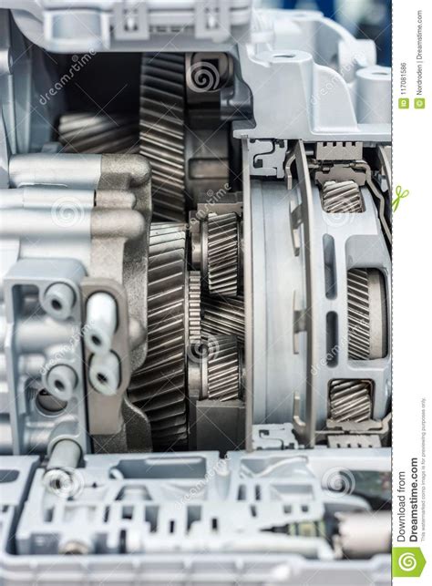 The Inner Structure Of The Automotive Gearbox Stock Photo Image Of