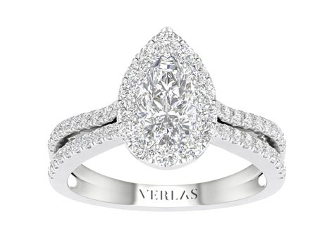 Unified Iconic Dewdrop Halo Ring Verlas