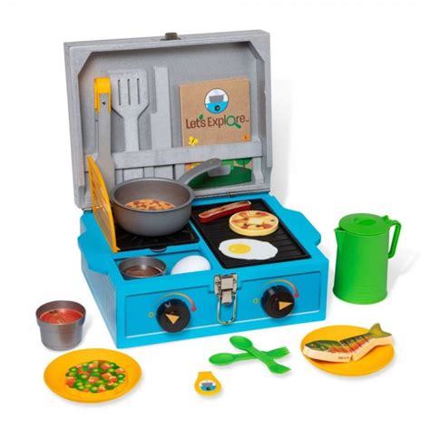 Melissa And Doug Lets Explore Wooden Camp Stove Play Set