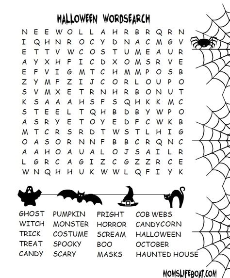 Halloween Word Search Archives