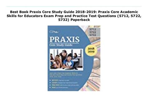 Best Book Praxis Core Study Guide 2018 2019 Praxis Core Academic Ski