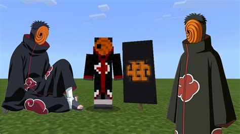 How To Make A Tobiobito Mask In Minecraft From Naruto Youtube