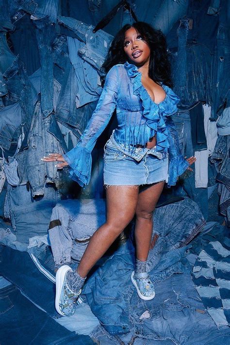 pin by papi ️ on sza sza singer denim photoshoot concert fits
