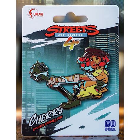 Streets Of Rage 4 Cherry Hunter Luxury Enamel Icon Pin