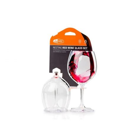 Gsi Outdoors Nesting Red Wine Glass Set Poháre A Fľaše Na Alkohol T Sport Sk