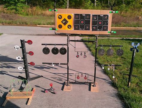 He throws his targets up in the air and tackles them on the way down! Homemade Reactive Shooting Targets - Home Design