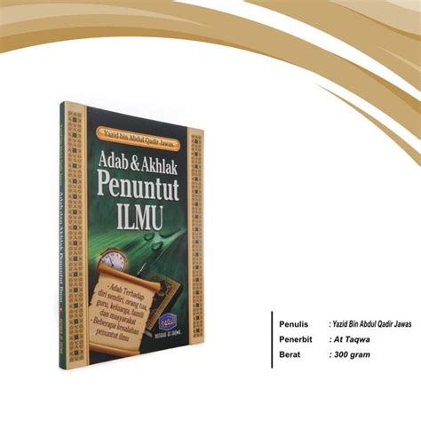 Jual Adab Dan Akhlak Penuntut Ilmu Di Lapak Buku Islam028 Bukalapak