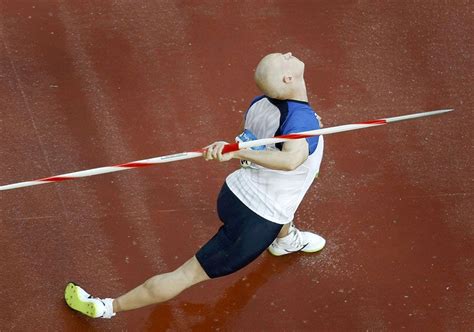 Javelin Throw Teemu Wirkkala Of Finland Competes In Mens Javelin Throw