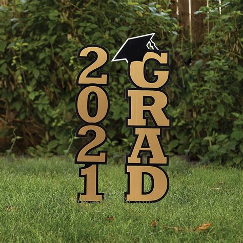 2021 Grad Outdoor Yard Signs Graduation Party Decorations 2