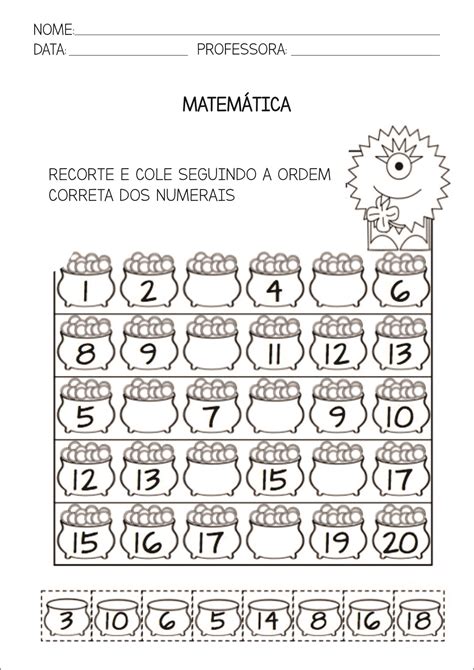 Atividade De Matematica Numeros Ordinais 1 Ano Modisedu