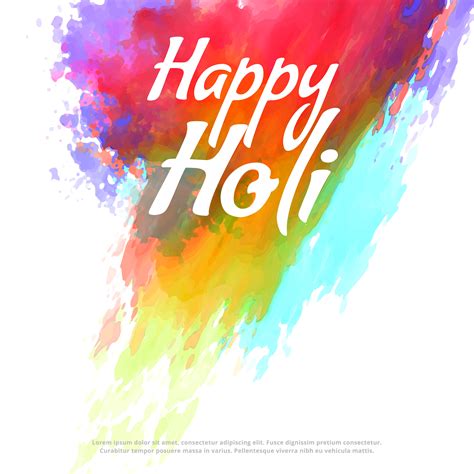 Happy Holi Colorful Splash Background Download Free Vector Art Stock