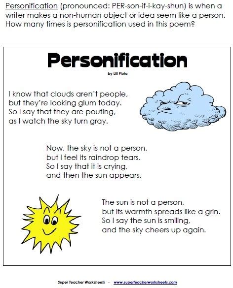 Personification Poems Lessons Tes Teach