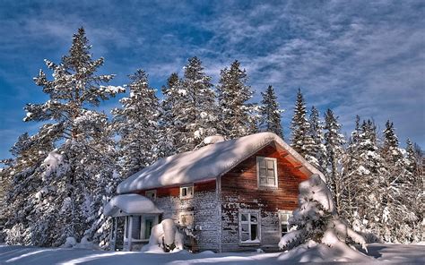 1920x1080px 1080p descarga gratis cabaña nevada abandonada bosque cabaña bonito Árboles