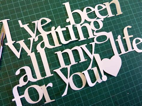 Inspired By Script Experimenting With Paper Cut Out Letters