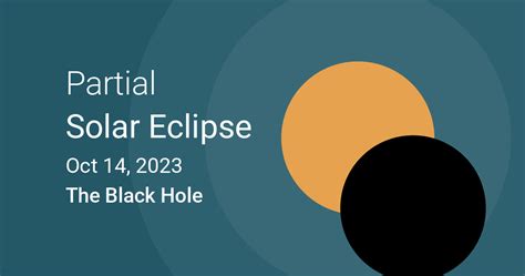 Eclipses Visible In The Black Hole Pennsylvania Usa Oct 14 2023