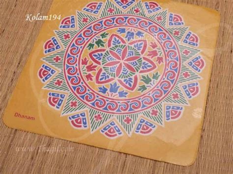 Sticker Rangoli Kolams Traditional Artistic Designs In South India 95