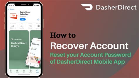 How To Recover Dasher Direct Account Reset Password Dasher Direct