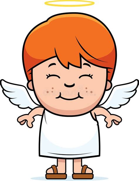 Boy Angel Stock Vector Illustration Of Clip Smiling 47525873
