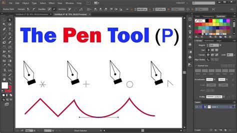 How To Use The Pen Tool In Adobe Illustrator Youtube