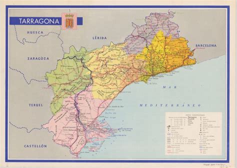Mapas Y Municipios Provincia De Tarragona Mapas Espa A Descargar E