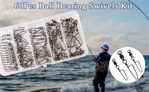 Agool Ball Bearing Fishing Swivel With Coastlock Snap Kit