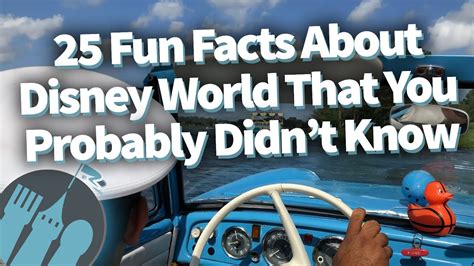 25 Fun Facts About Disney World That You Probably Didnt Know Youtube