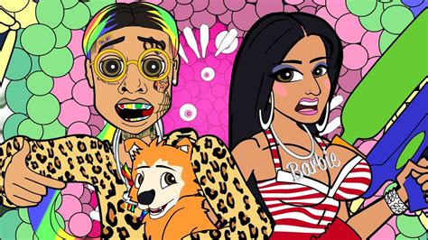 6ix9ine Nicki Minaj Murda Beatz Fefe Cartoon Parody Youtube
