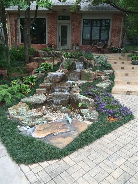 76 backyard and garden waterfall ideas. Pondless Waterfalls for the Oklahoma Landscape | Ponds ...