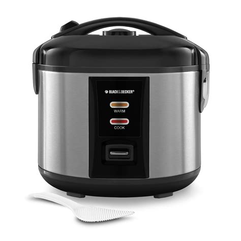 All you need to do is pour the rice, water and other flavoring ingredients, press the start button, and voila! Black & Decker 12-cup Rice Cooker Stainless Steel | Best ...