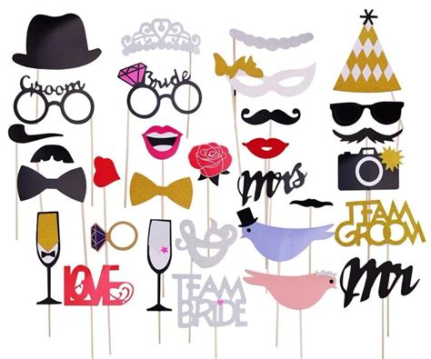 Team Bride 31pcsset Bride To Be Photo Booth Props Bachelorette Party