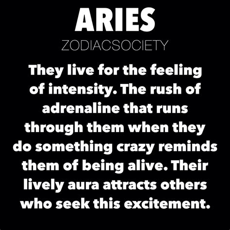 Zodiac Society — Aries Zodiac Facts They Live For The Feeling Of