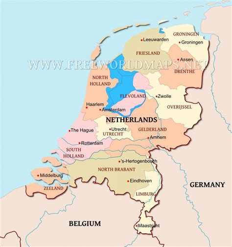 Netherland map - Netherlands on the map (Western Europe - Europe)