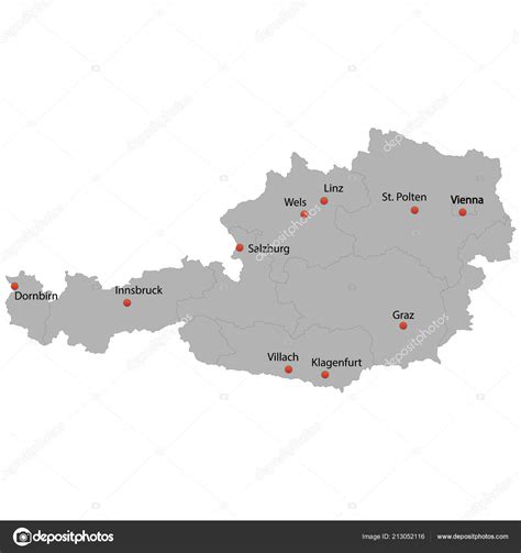 Detailed Map Of Austria Cities