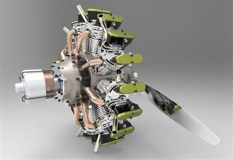 5 Cylinder Radial Engine Aims