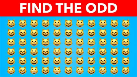 Find The Odd Emoji Out 😷 Emoji Puzzle Quiz Youtube