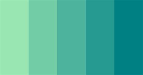 Teal Monochromatic Color Scheme Green