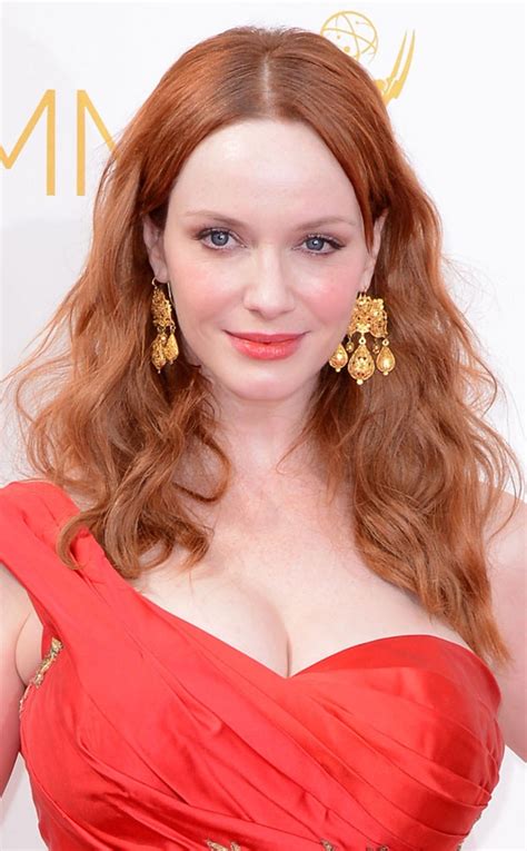Christina Hendricks From Get The Look Emmys 2014 Hair And Makeup E News