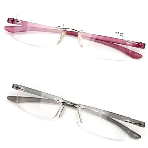 Eyeglasses Men Women Frameless Fashion Reader Reading Glasses Rimless Reading Glasses1 0 1 5 2 0