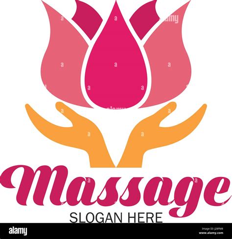 Massage Therapy Logo With Text Space For Your Slogan Tagline Vector Illustration Stock Vector