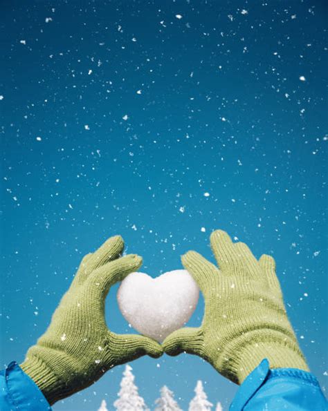 560 Heart Shape Snow Human Hand Mitten Stock Photos Pictures