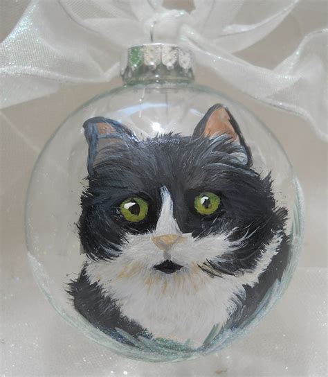 I will paint your pet (or anything you want) on a wood slice ornament!!! 17 Best images about Black Cat Christmas Ornaments on ...