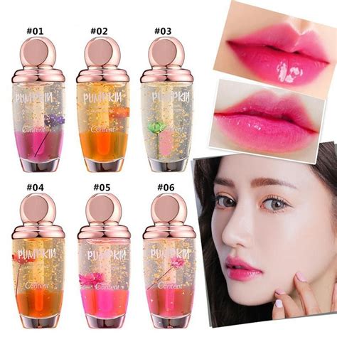 Nutritious Long Lasting Flower Oil Change Color Jelly Women Lipstick